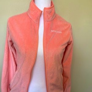 Columbia pink plush jacket, Youth size 10/12